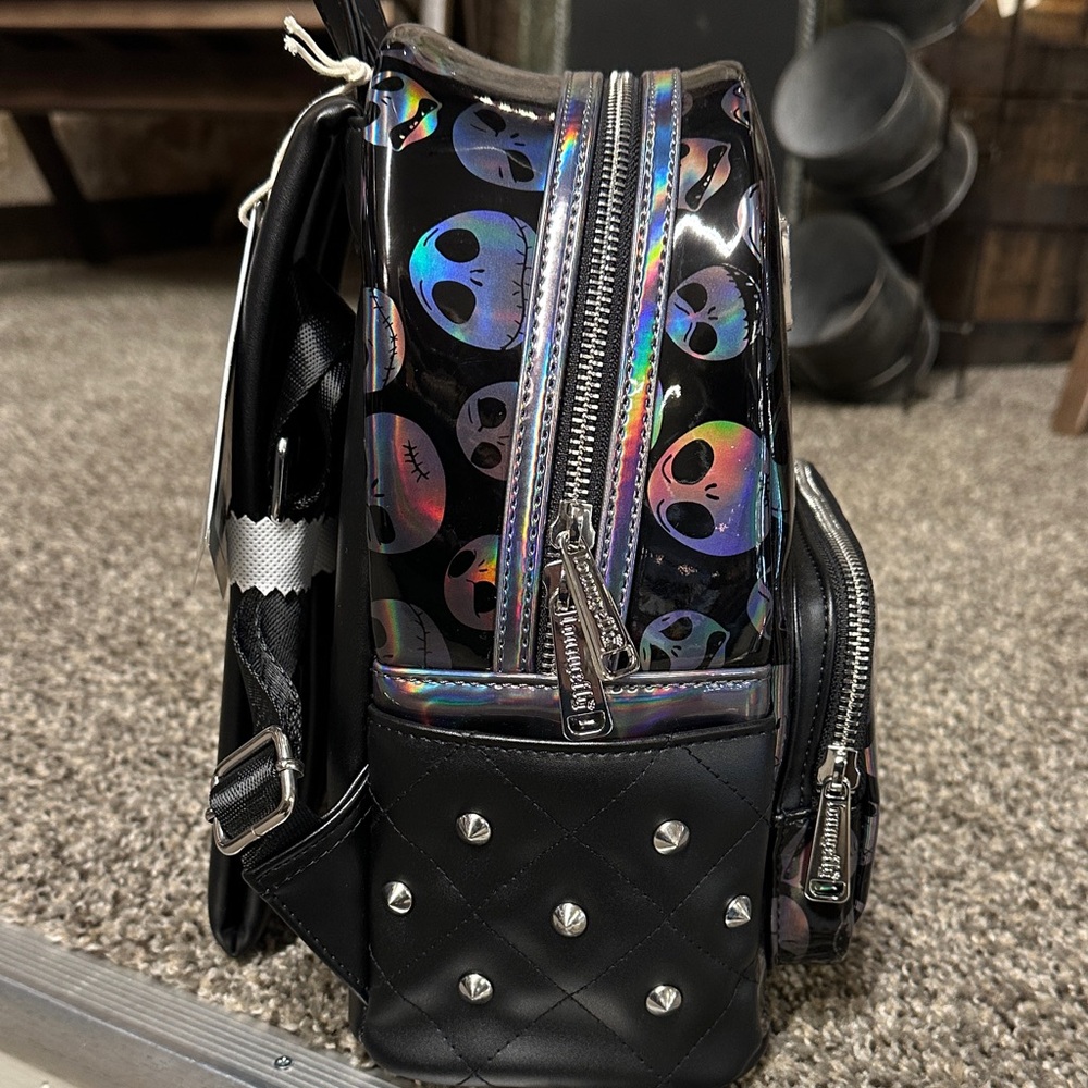 Disney Loungefly Jack Skellington Holographic Backpack - Picture 5 of 5